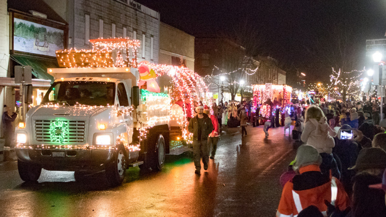 Lighted Tractor Parade