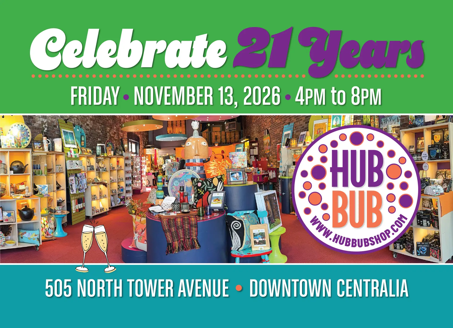 HUBBUB 21st Anniversary Party & Sale