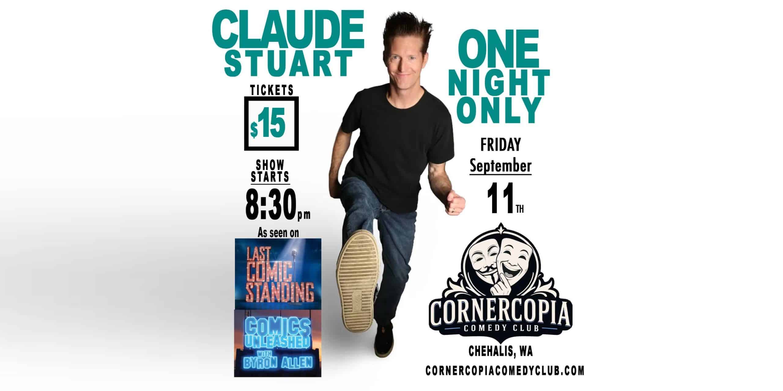 Claude Stuart – Comedian @ Cornercopia