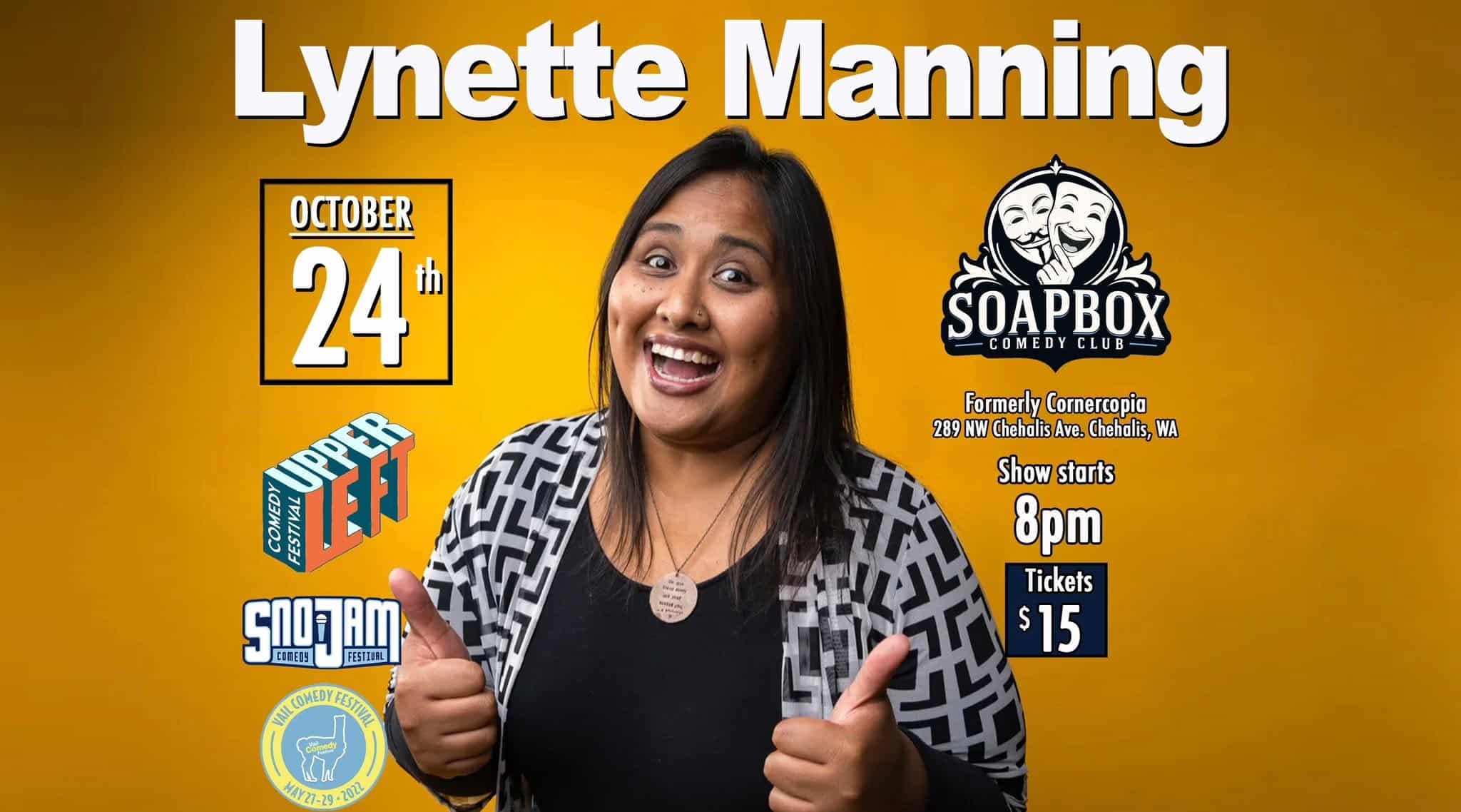 Lynnette Manning – Comedian @ Soapbox Comedy Club