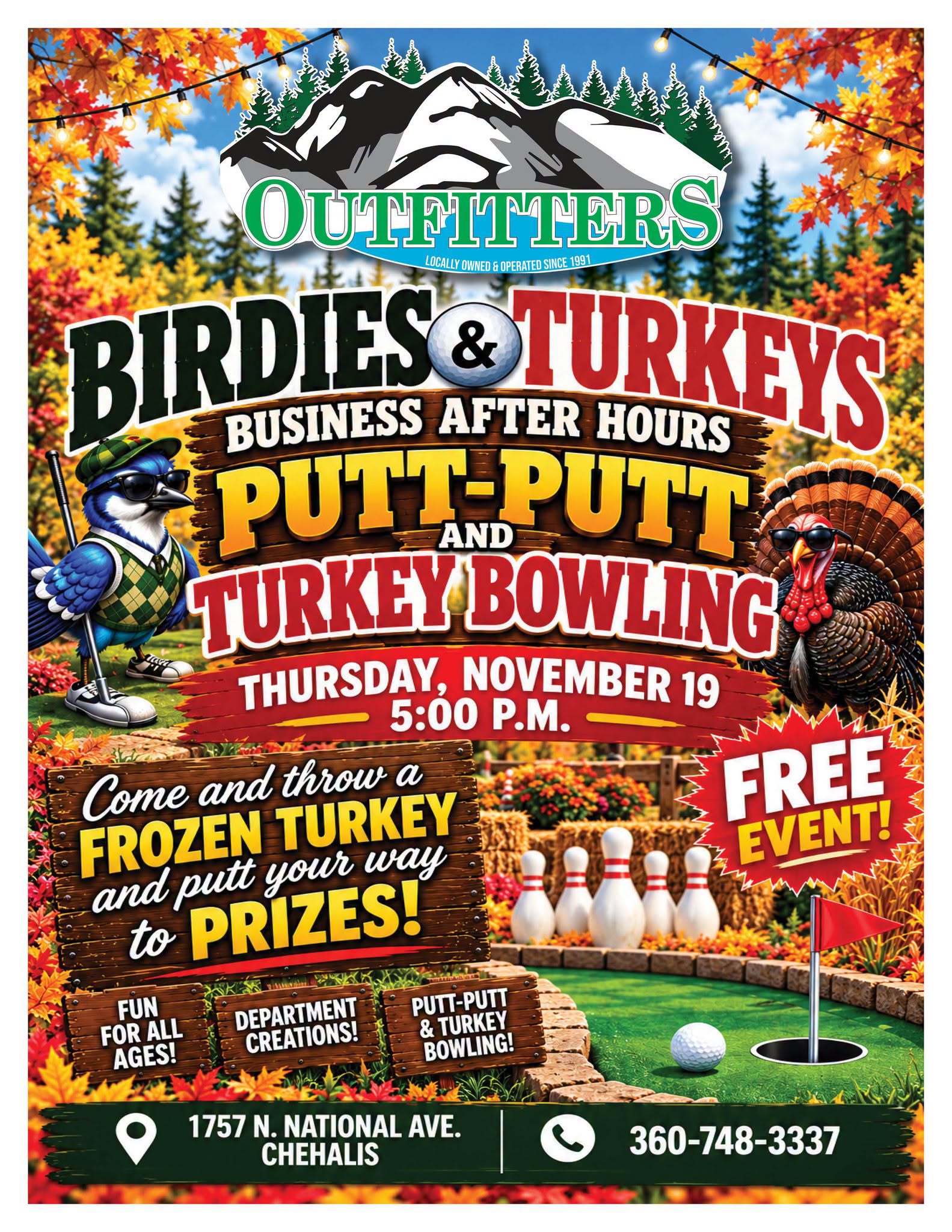 Birdies & Turkeys @ Chehalis Outfitters
