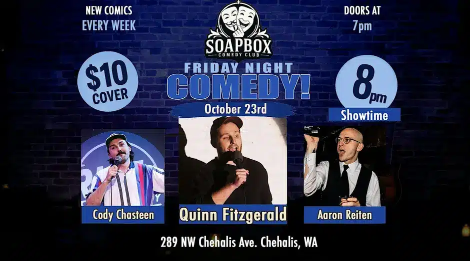 Comedian Quinn Fitzgerald @ Soapbox Comedy Club